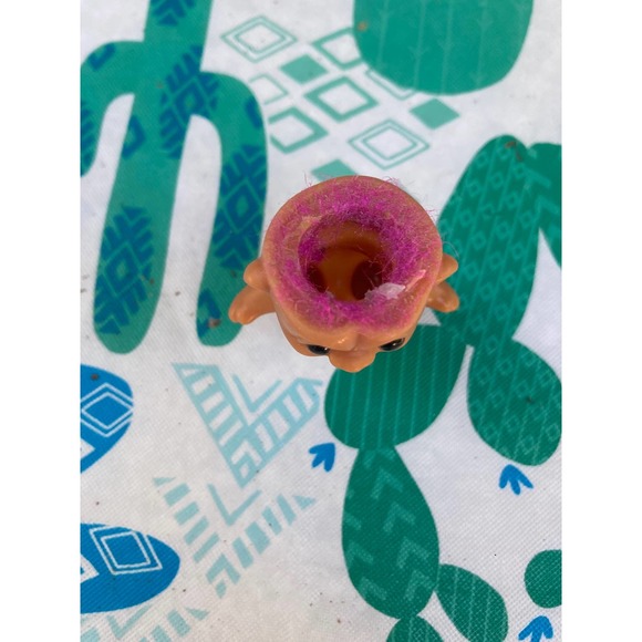 Tiny TROLL Air Plant Holder - Vintage Mini Troll Doll - Plant Protector - Picture 6 of 7